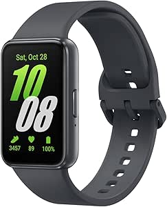 Samsung Galaxy Fit3 fitness band, batteria a lunga durata, rilevamento cadute/SOS, barometro, IP68, monitoraggio sonno, oltre 100 esercizi, gestione notifiche/musica, Gray [Versione italiana]